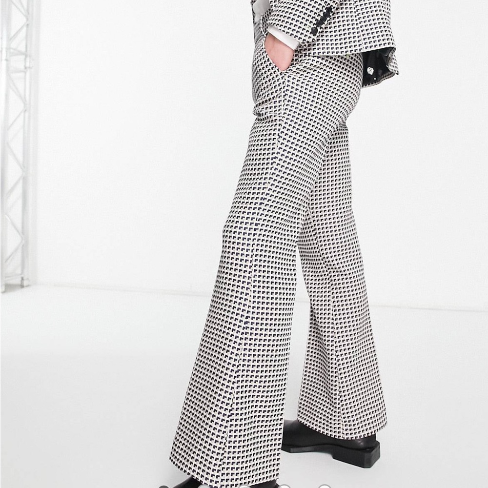 Twisted Tailor Leach Flare Trousers